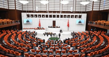 The Turkish Parliament convenes for a session, Ankara, Türkiye, March 12, 2026. (AA Photo)