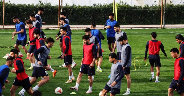 Iran players during training ahead of their international friendly at the Hüseyin Aygün Football Center, Antalya, Türkiye, March 25, 2026. (Reuters Photo)