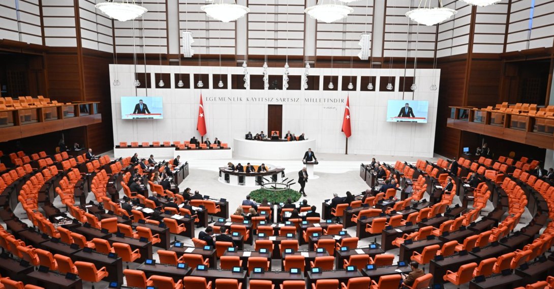 The Turkish Parliament convenes for a session, Ankara, Türkiye, March 12, 2026. (AA Photo)