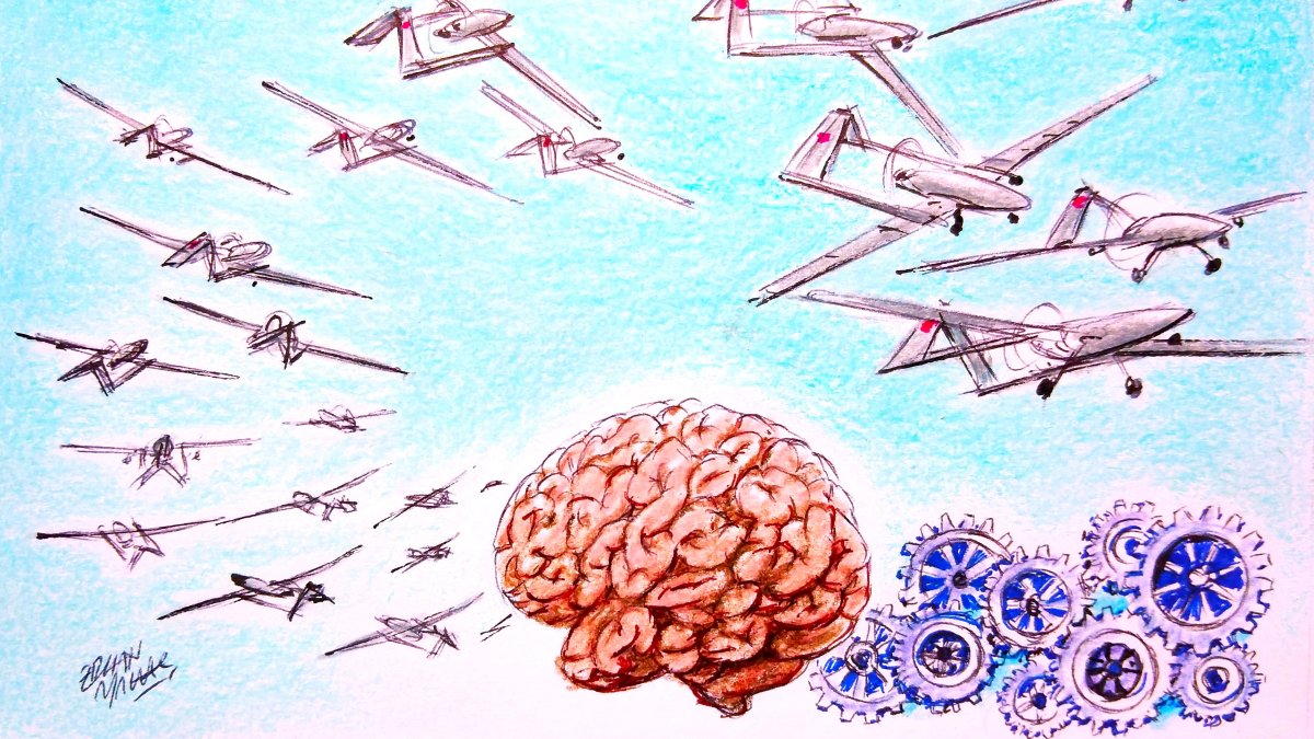 "AI, autonomous systems, space capabilities and cyber power will shape the character of future conflicts. But none of these will matter if they cannot be sustained." (Illustration by Erhan Yalvaç)