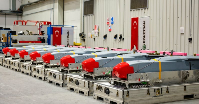 A general view of products developed by Turkish missile maker Roketsan in this photo released by the company on March 25, 2026. (AA Photo)