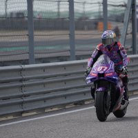Toprak Razgatlıoğlu competes for Prima Pramac Racing during the MotoGP sprint race at the Circuit of the Americas track, Austin, U.S., March 29, 2026. (AA Photo)
