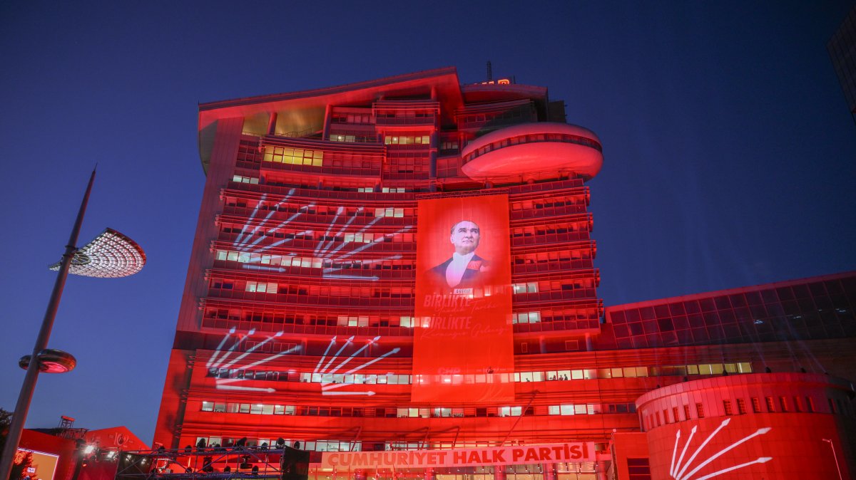 A view of the CHP headquarters, Ankara, Türkiye, Sept. 9, 2025. (DHA Photo)