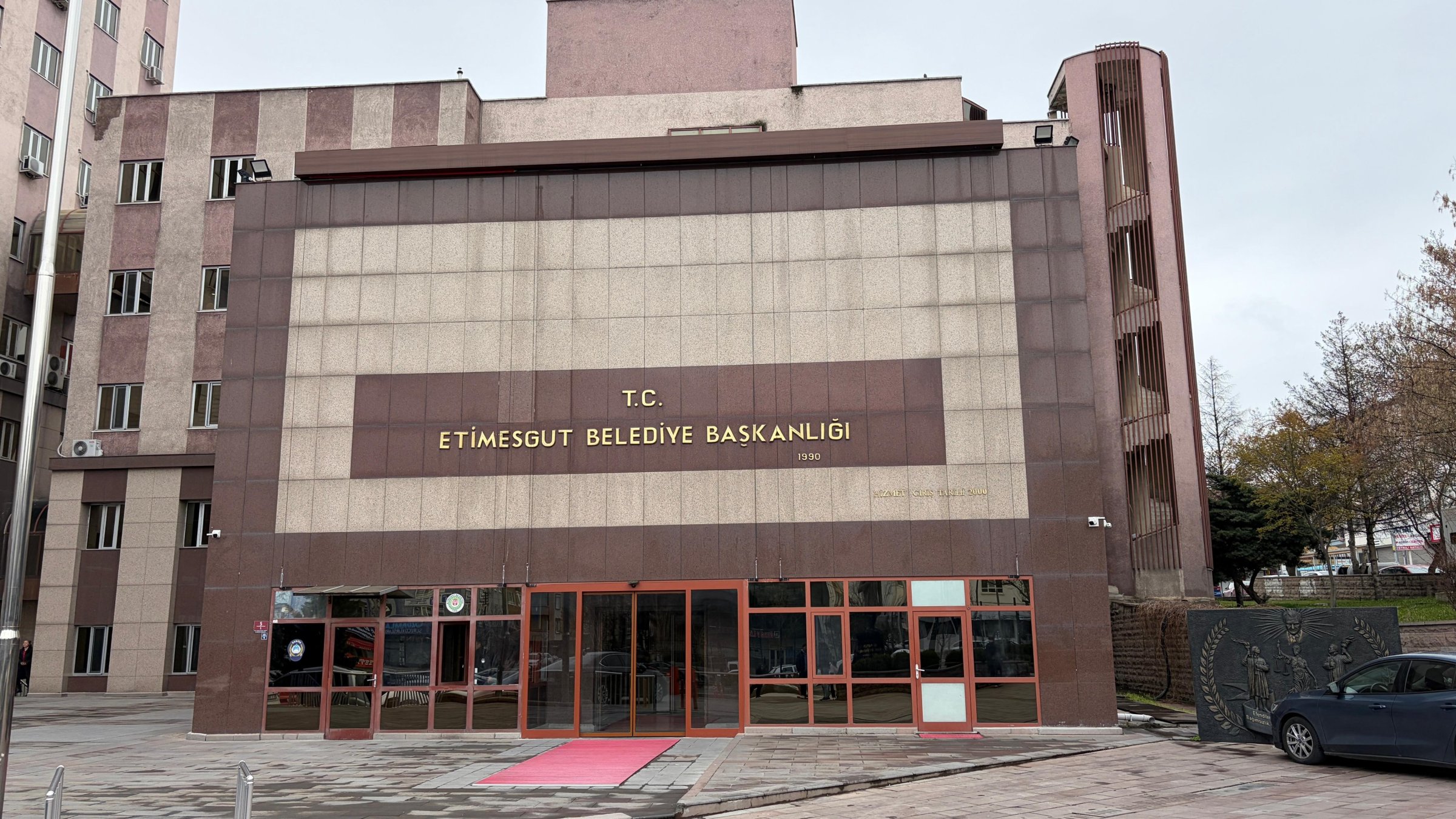 The general view of the Etimesgut Municipality building, Ankara, Türkiye, March 30, 2026. (IHA Photo) 