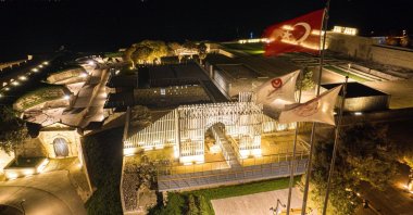 A drone view shows the Seddülbahir Fortress, Çanakkale, western Türkiye, Jan. 3, 2025. (AA Photo)