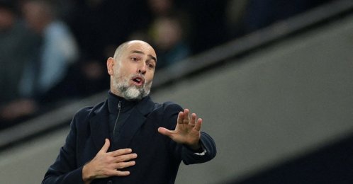 Tottenham Hotspur interim manager Igor Tudor reacts during the Premier League match against Crystal Palace at Tottenham Hotspur Stadium, London, U.K., March 5, 2026. (Reuters Photo)