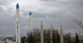 A view of Iranian-made missiles on display, Tehran, Iran, March 25, 2026. (AA Photo)