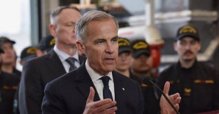 Canada's Prime Minister Mark Carney visits HMCS Margaret Brooke at HMC Dockyard in Halifax, Nova Scotia, Canada, March 26, 2026. (Reuters Photo)