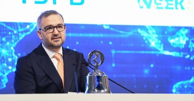 Central Bank of the Republic of Türkiye (CBRT) Governor Fatih Karahan attends an event at the Borsa Istanbul Stock Exchange, Istanbul, Türkiye, March 16, 2026. (AA Photo)