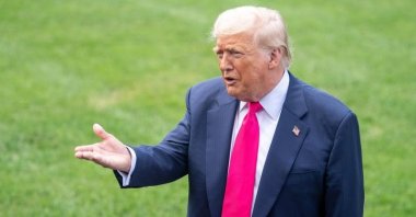 U.S. President Donald Trump speaks to reporters at the White House in Washington, D.C., U.S., July 15, 2025. (DHA Photo)