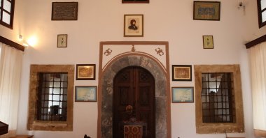 A general view of Hafız Ahmed Ağa Library, Rhodes, Greece, March 18, 2026. (AA Photo)