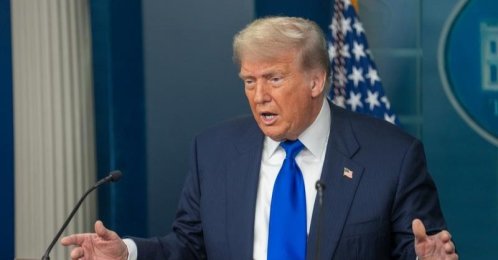U.S. President Donald Trump attends a press conference at the White House in Washington, D.C., U.S., June 27, 2025. (DHA Photo)