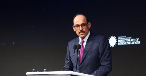 MIT chief Ibrahim Kalın speaks at STRATCOM Summit, Istanbul, March 29, 2026. (AA File Photo)