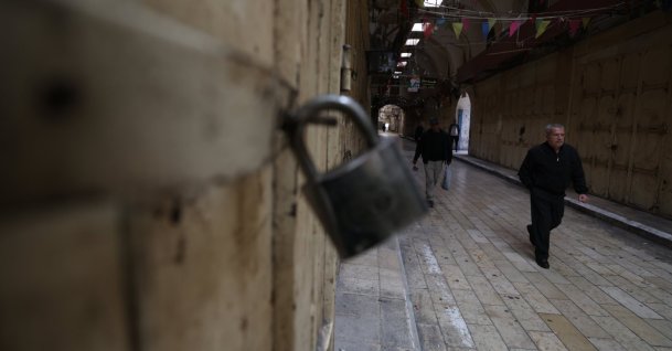 A Palestinian man walks along an empty street during a general strike in Nablus, Israel-occupied West Bank, Palestine, April 2026. (EPA Photo)