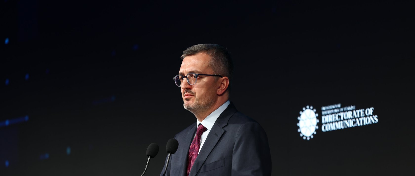 Presidential Communications Director Burhanettin Duran speaks at the STRATCOM summit in Istanbul, March 28, 2026. (AA File Photo)