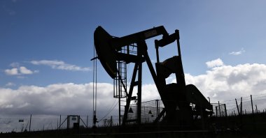 A view of a crude oil pump in Walsheim near Landau, Germany, March 26, 2026. (EPA Photo)