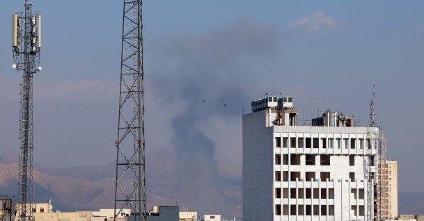 Smoke rises after an airstrike in central Tehran, Iran, April 1, 2026. (EPA Photo) 