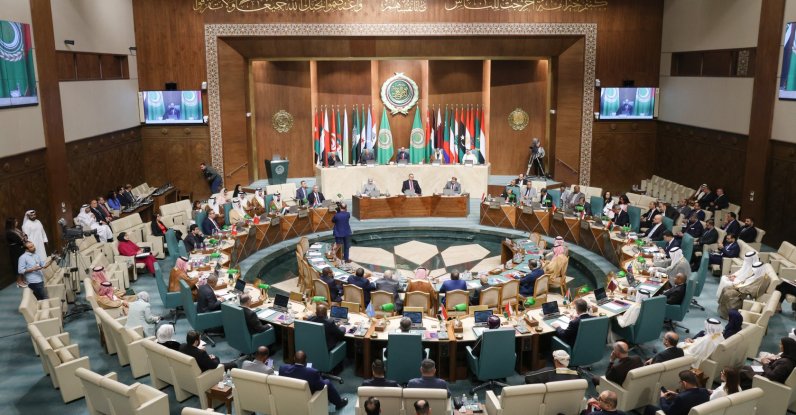 The 55th session of the Arab Information Ministers Council opens at the Arab League headquarters in Cairo, Egypt, Nov. 26, 2025. (AFP File Photo)