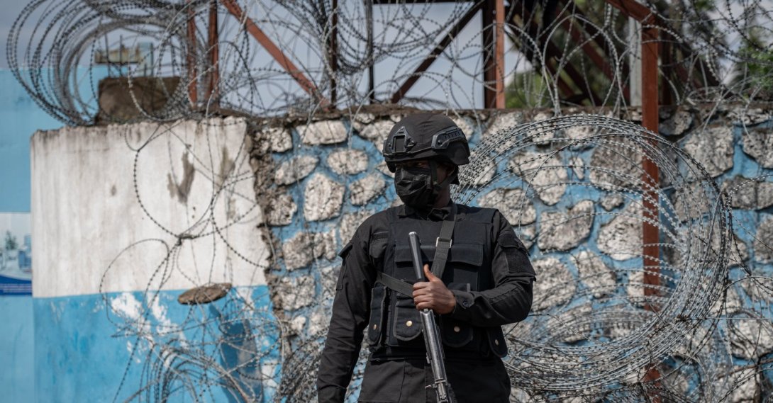  Police operate during a march against the war in Goma, North Kivu, Democratic Republic of Congo, March 12, 2026. (EPA File Photo)