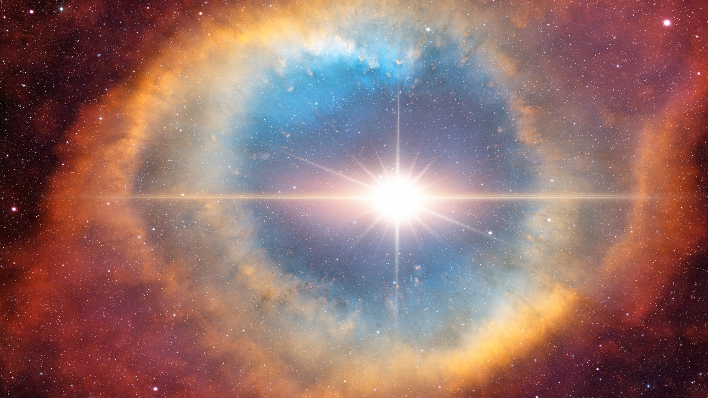 A supernova explosion in the center of the galaxy. (Shutterstock Photo)