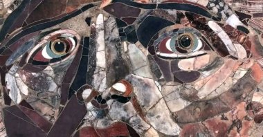 The 2,000-year-old Medusa mosaic is on display in the ancient city of Kibyra, located in the Gölhisar district of Burdur, southwestern Türkiye, April 12, 2025. (AA Photo)