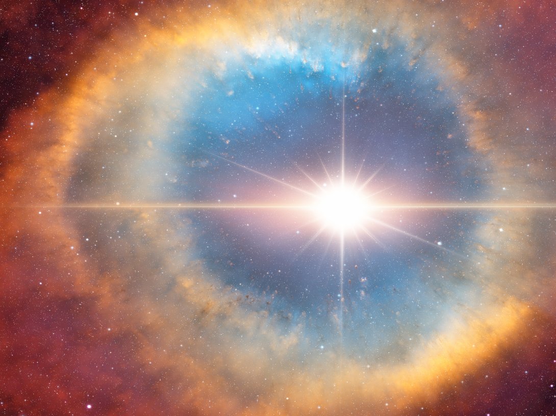 A supernova explosion in the center of the galaxy. (Shutterstock Photo)