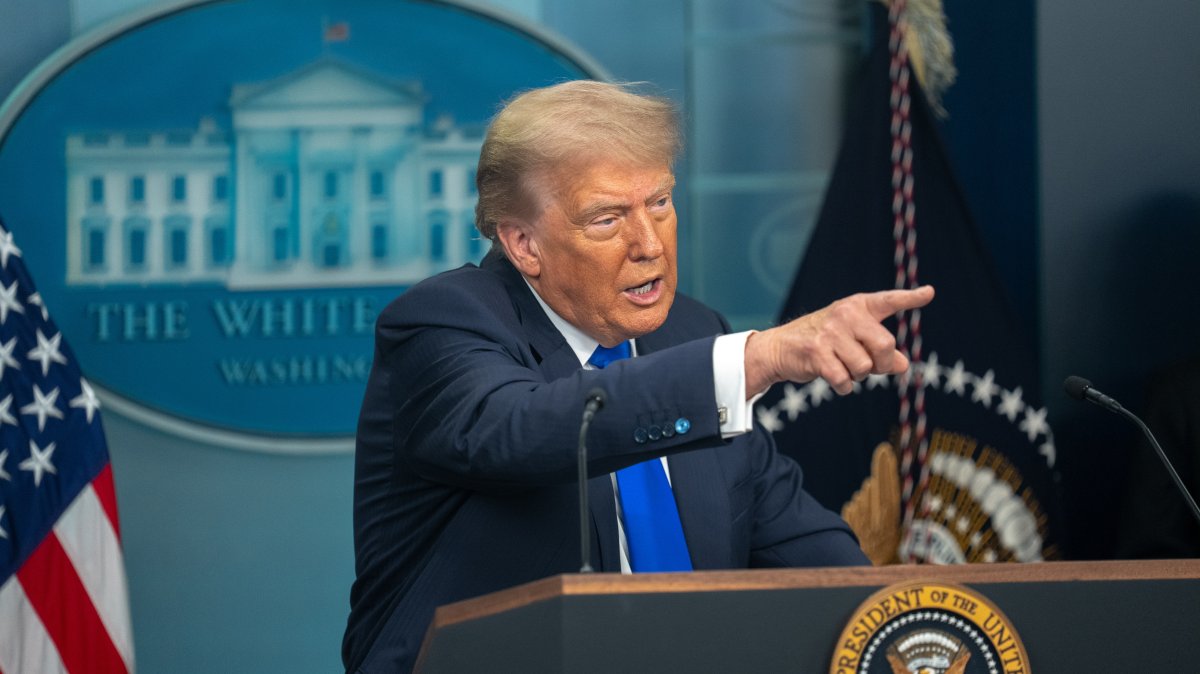 U.S. President Donald Trump attends a press conference at the White House in Washington, DC, U,S., June 27, 2025. (DHA Photo)