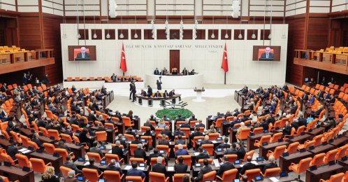 An undated photo of Parliament in session, Ankara, Türkiye. (DHA Photo)