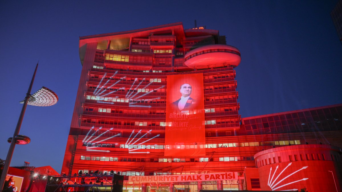 A view of the CHP headquarters, Ankara, Türkiye, Sept. 9, 2025. (DHA Photo)