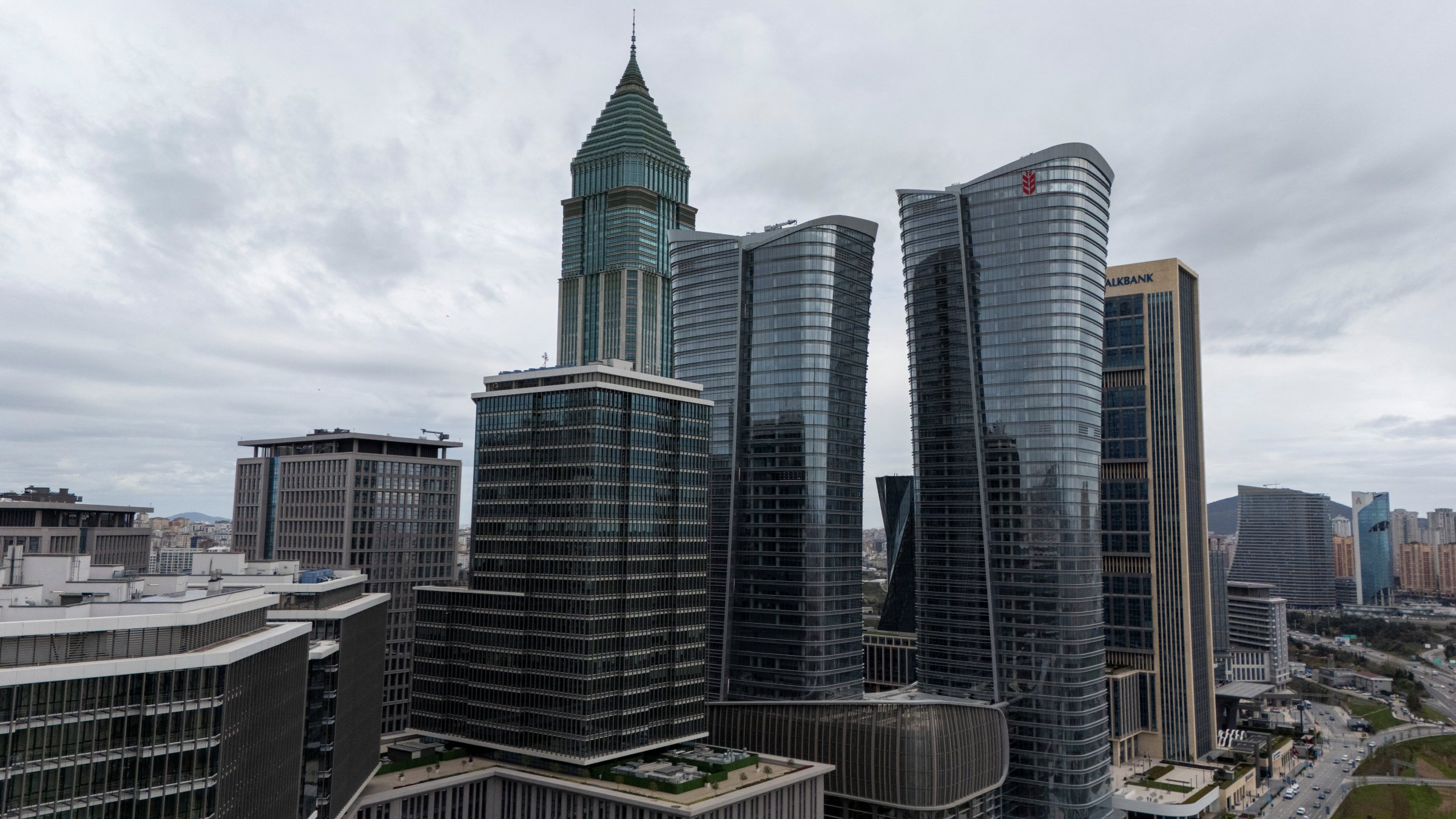A drone view shows the Istanbul Financial Center in Istanbul, Türkiye, April 3, 2026. (Reuters Photo)