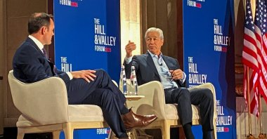 JPMorgan CEO Jamie Dimon speaks at the Hill and Valley Forum, Washington, D.C., U.S., March 24, 2026. (Reuters Photo)