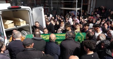 People attend the funeral of Tuana Torun, Giresun, northern Türkiye, April 1, 2026. (DHA Photo)
