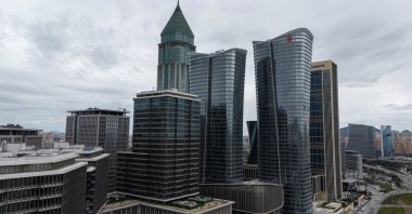 A drone view shows the Istanbul Financial Center in Istanbul, Türkiye, April 3, 2026. (Reuters Photo)