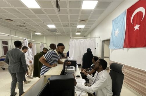 Patients receive medical care at the Recep Tayyip Erdoğan Training and Research Hospital, Mogadishu, Somalia, Sept. 9, 2025. (AA Photo)