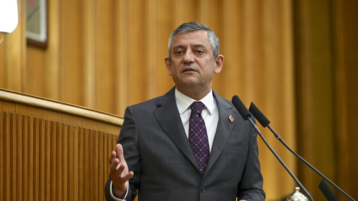 CHP leader Özgür Özel speaks at the parliamentary group meeting of his party, Ankara, Türkiye, April 7, 2026. (AA Photo)