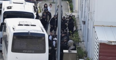 Detained celebrities are brought in for hair and blood tests, Istanbul, Türkiye, March 25, 2026. (IHA Photo)