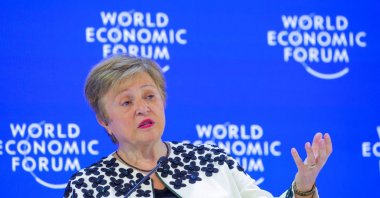 International Monetary Fund (IMF) Managing Director Kristalina Georgieva attends the 56th annual World Economic Forum (WEF) meeting, Davos, Switzerland, Jan. 23, 2026. (Reuters Photo)