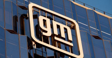 The GM logo is displayed at the new location of the General Motors Headquarters, Detroit, Michigan, U.S., Jan. 12, 2026. (Reuters Photo)