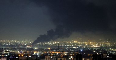Smoke rises from the site of a U.S.-Israeli strike on the capital Tehran, Iran, April 7, 2026. (AFP Photo)