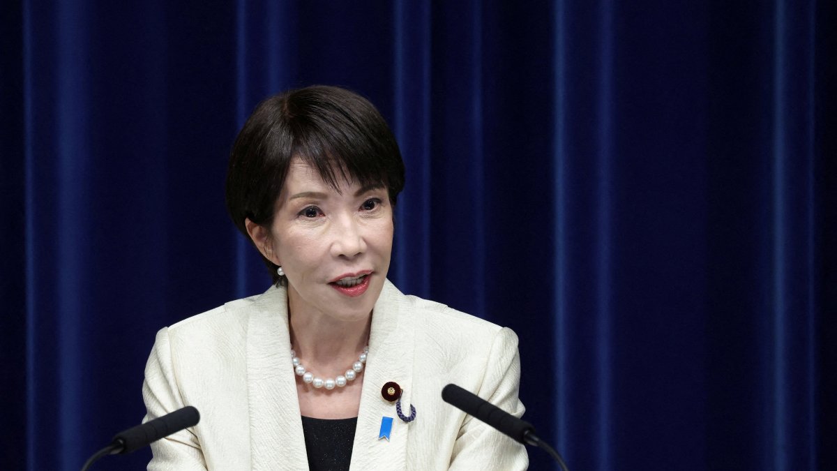 Sanae Takaichi, Japan’s prime minister, speaks during a press conference at the Prime Minister’s Office, Tokyo, Japan, Feb. 18, 2026. (Reuters File Photo)