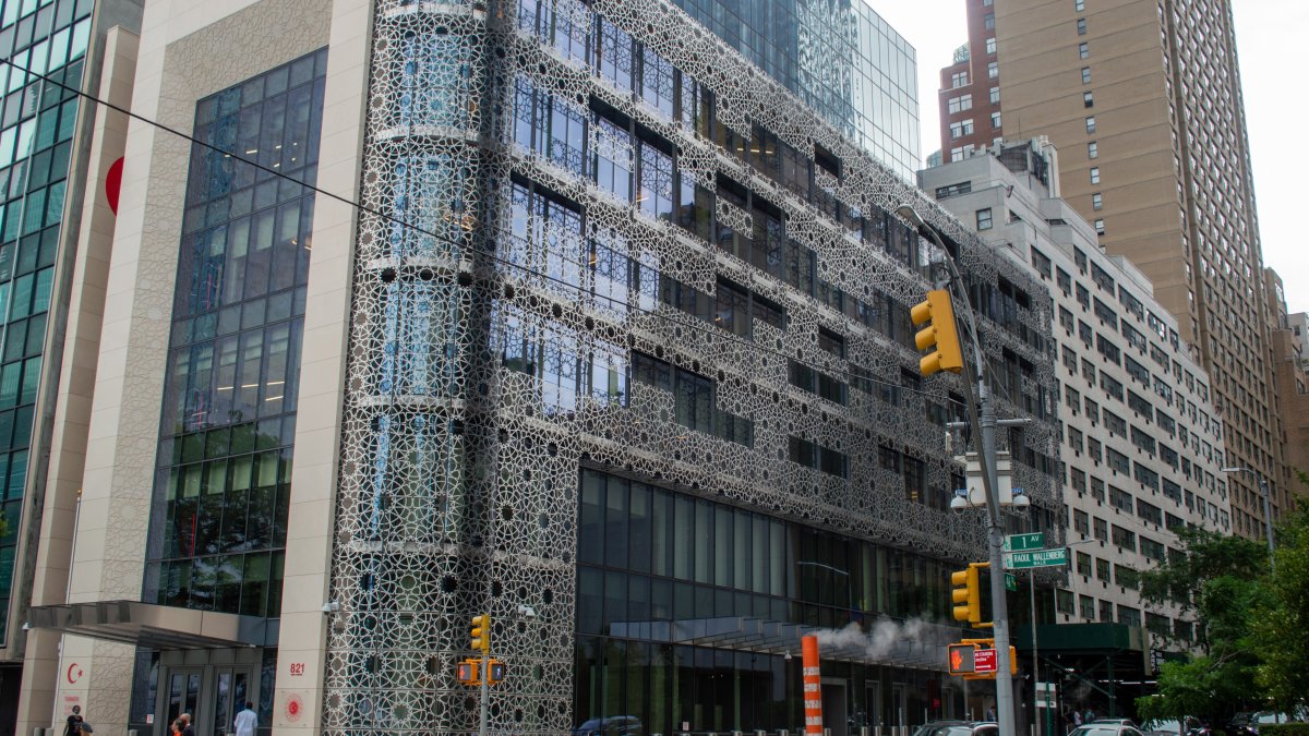 The exterior of the Turkish House (Turkevi), New York, U.S., Sept. 16, 2021. (Shutterstock Photo)