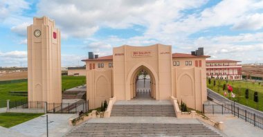 The entrance gate of Ibn Haldun University’s Başakşehir campus, Istanbul, Türkiye. (Courtesy of Ibn Haldun University)