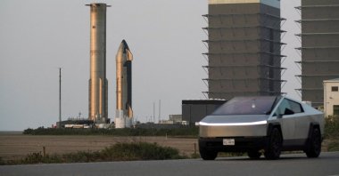 SpaceX's rocket, as the company prepares to file for an initial public offering (IPO), Starbase, Texas, U.S., March 31, 2026. (Reuters Photo)