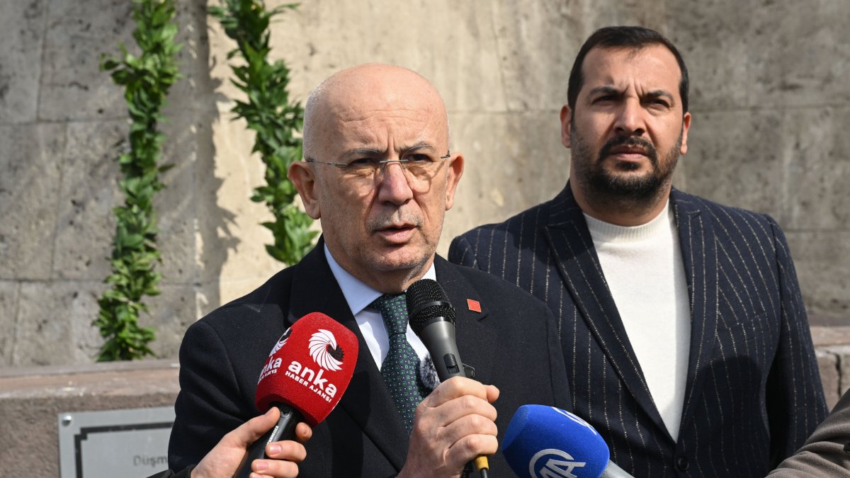 Republican People’s Party (CHP) Ankara Chair Ümit Erkol speaks at an event, Ankara, Türkiye, March 18, 2026. (AA Photo)