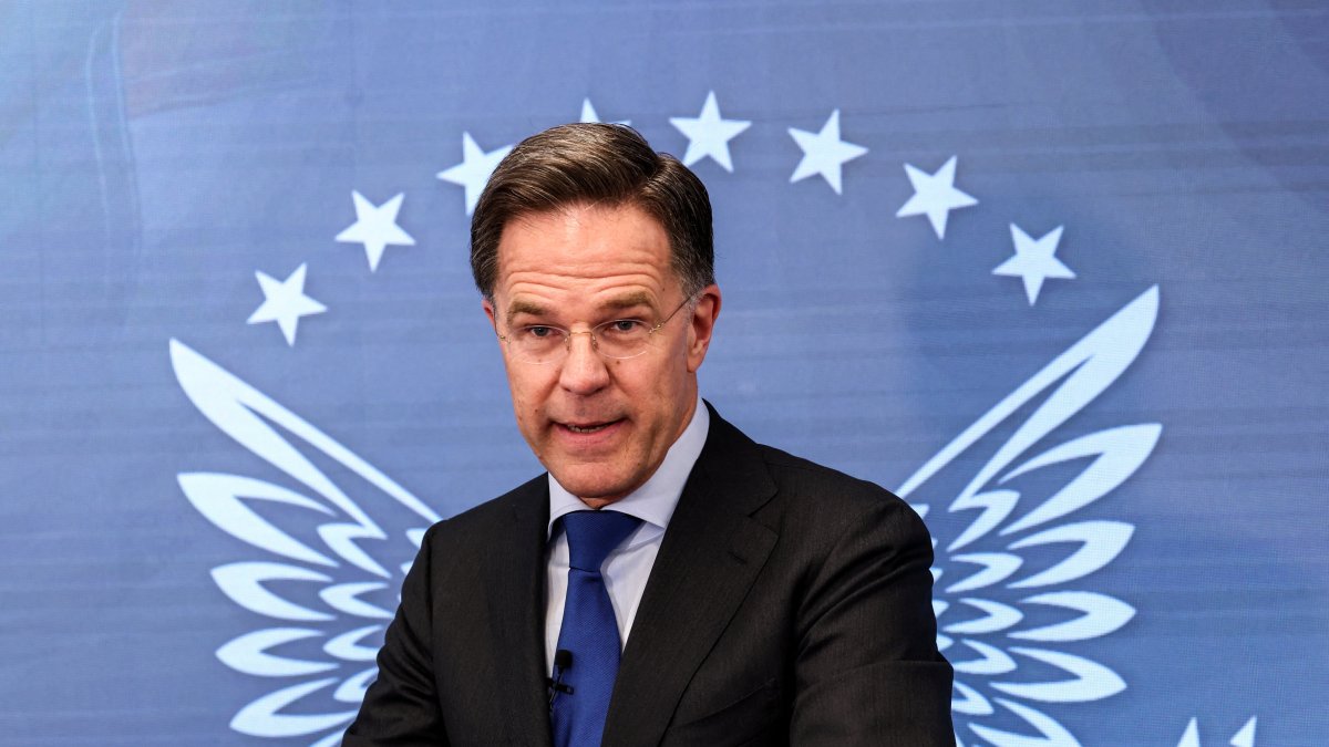 NATO's Secretary General Mark Rutte delivers a speech at the Ronald Reagan Presidential Foundation and Institute in Washington D.C., U.S., April 9, 2026. (Reuters Photo)