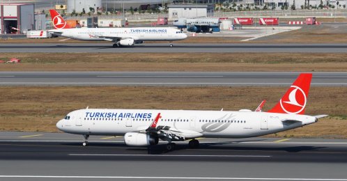 Turkish Airlines aircraft are seen at Istanbul Airport, Istanbul, Türkiye, July 19, 2025. (Shutterstock Photo)