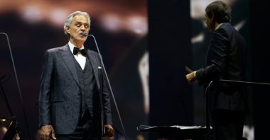 Andrea Bocelli performs at Papp Laszlo Budapest Sportarena, Budapest, Hungary, Nov. 17, 2019. (Shutterstock Photo)