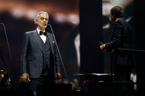 Andrea Bocelli performs at Papp Laszlo Budapest Sportarena, Budapest, Hungary, Nov. 17, 2019. (Shutterstock Photo)