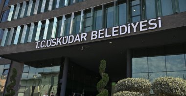 The exterior of the Üsküdar municipality building, Istanbul, Türkiye, April 7, 2026. (AA Photo)