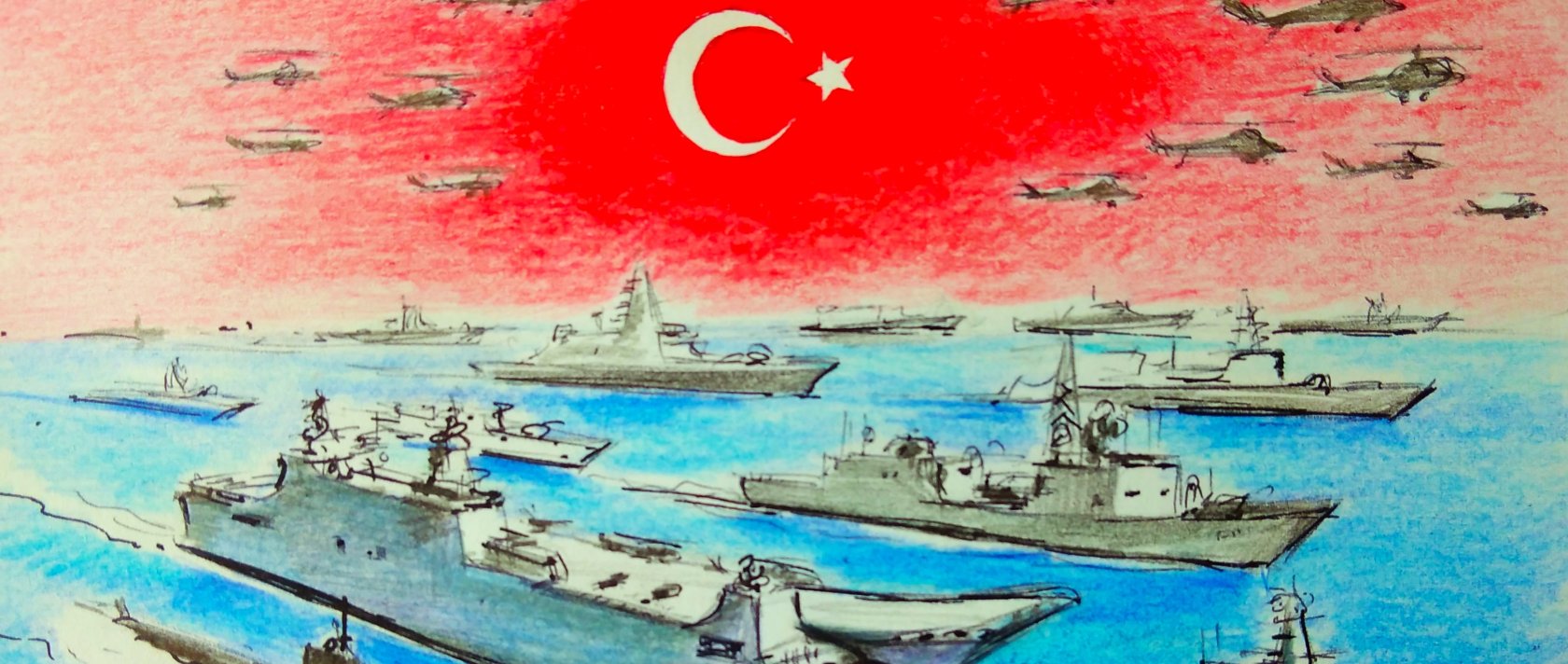 "Türkiye is not merely a littoral state but the main pillar of the strategic balance in the Black Sea." (Illustration by Erhan Yalvaç)